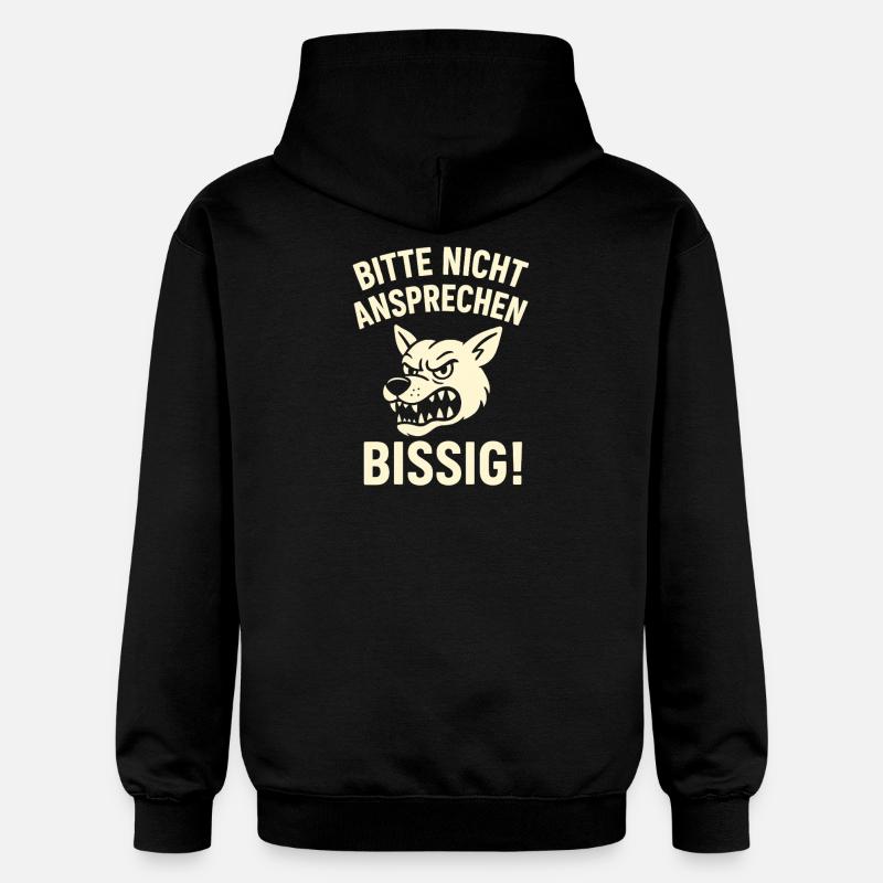 Bitte Nicht Ansprechen - Gildan Unisex Softstyle® Midweight Hoodie - Schwarz