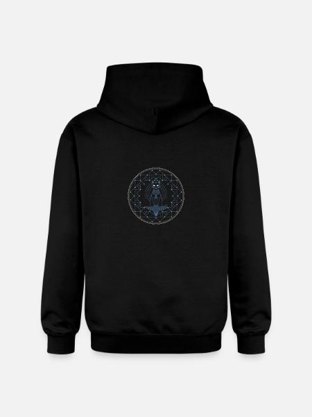Bastet Egyptian Cat - Gildan Unisex Softstyle® Midweight Hoodie - black