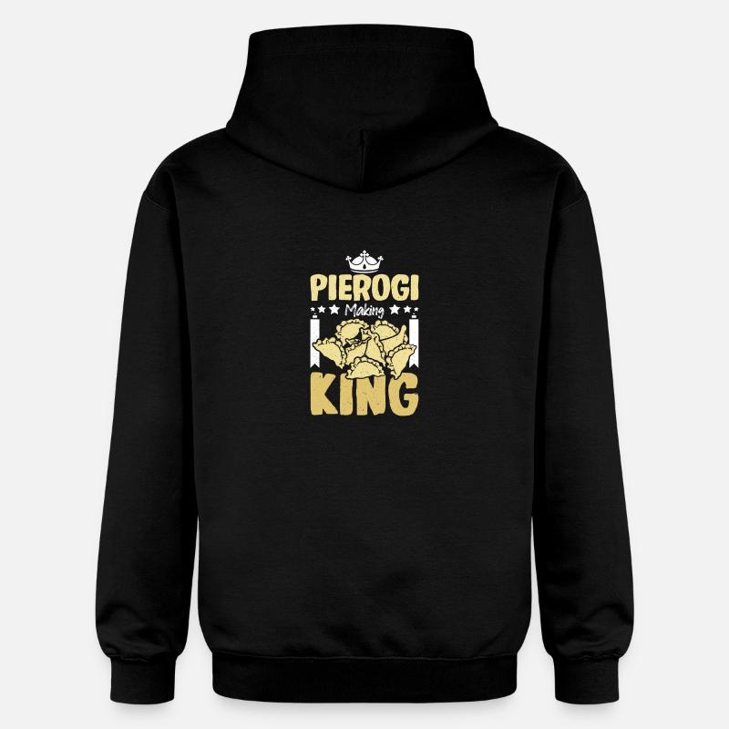 Pierogi faisant roi - Sweat à capuche Softstyle® Gildan Unisexe - noir