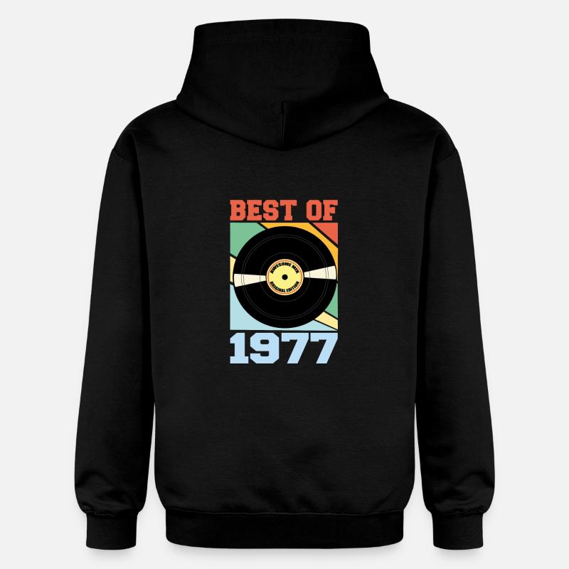 Le meilleur de 1977 - Sweat à capuche Softstyle® Gildan Unisexe - noir