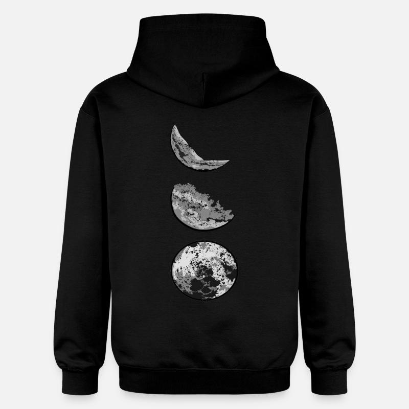 phases de lune - Sweat à capuche Softstyle® Gildan Unisexe - noir