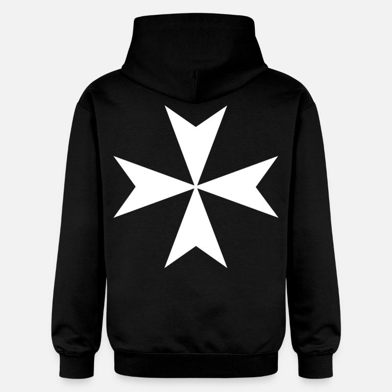 Croix de Malte - Sweat à capuche Softstyle® Gildan Unisexe - noir