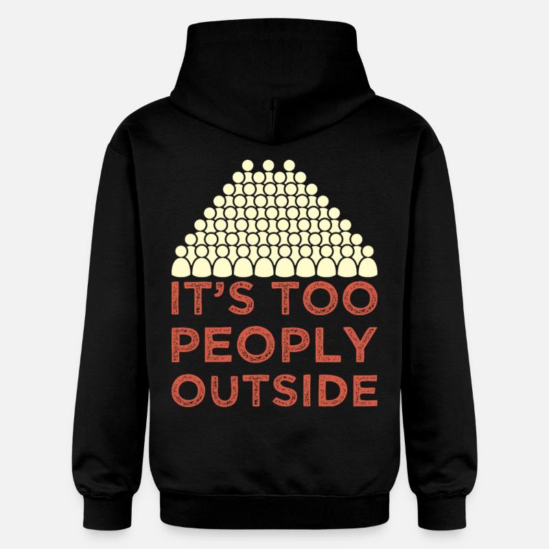 Introverti - Sweat à capuche Softstyle® Gildan Unisexe - noir