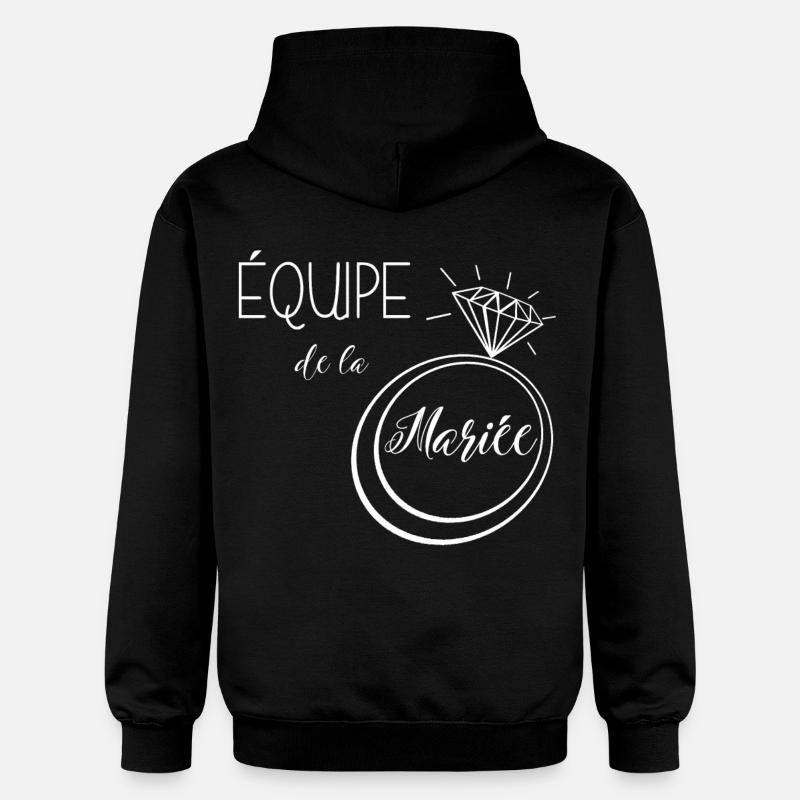 équipe de la mariée - Sweat à capuche Softstyle® Gildan Unisexe - noir
