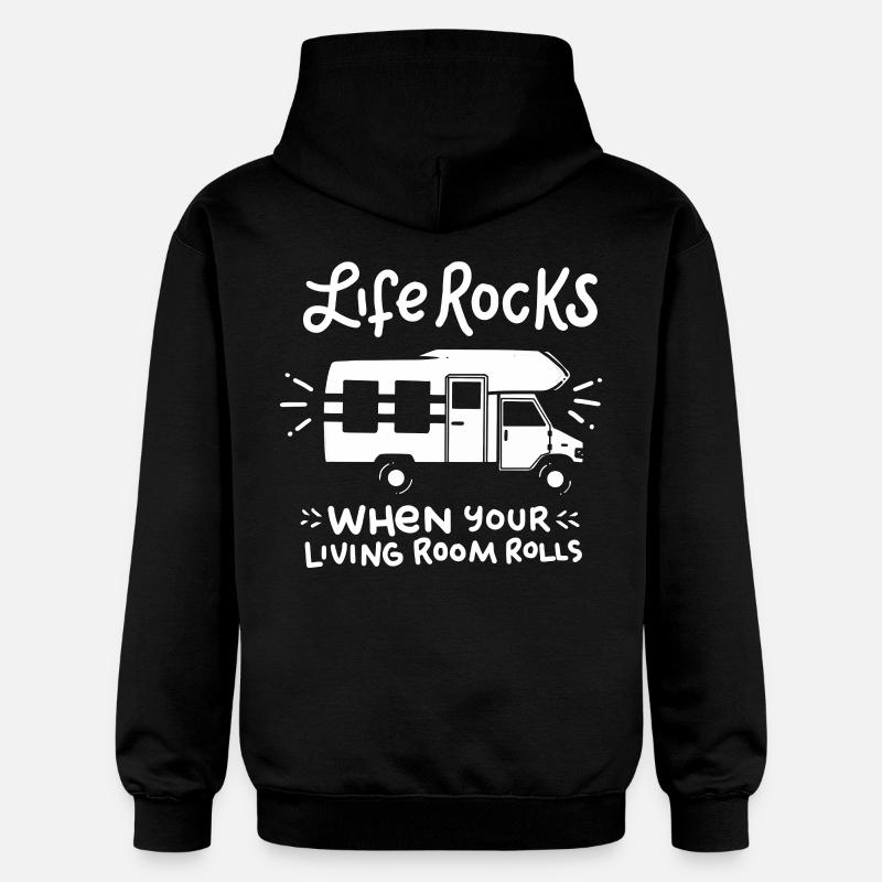 camping - Sweat à capuche Softstyle® Gildan Unisexe - noir