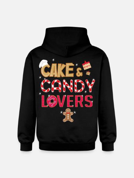 Cake & Candy Lovers T-Shirt - Gildan Unisex Softstyle® Midweight Hoodie - black