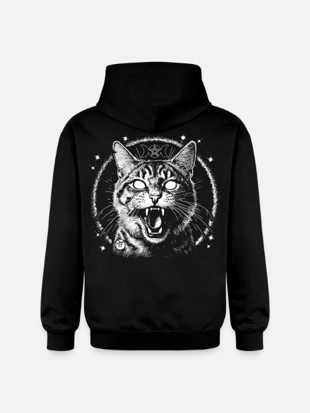 Bewitched Tabby - Gildan Unisex Softstyle® Midweight Hoodie - Schwarz