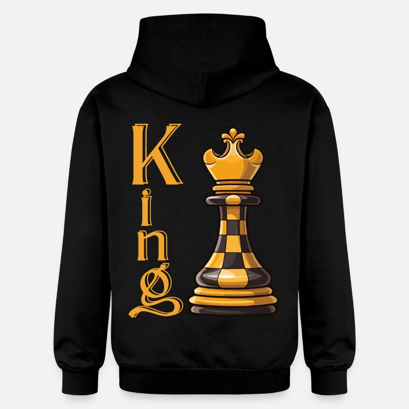 Roi des échecs Élégance - Sweat à capuche Softstyle® Gildan Unisexe - noir