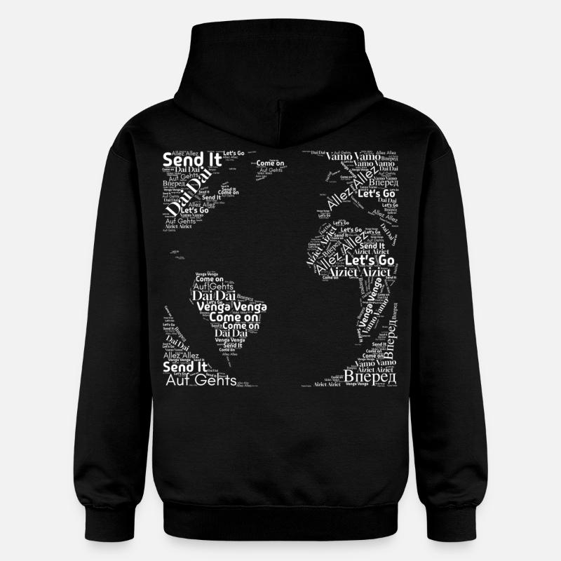 Nous vous encourageons - Blanc - Sweat à capuche Softstyle® Gildan Unisexe - noir