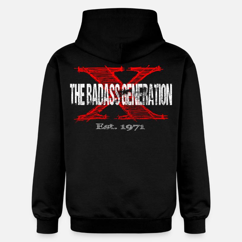Génération X 1971 Rétro - Sweat à capuche Softstyle® Gildan Unisexe - noir
