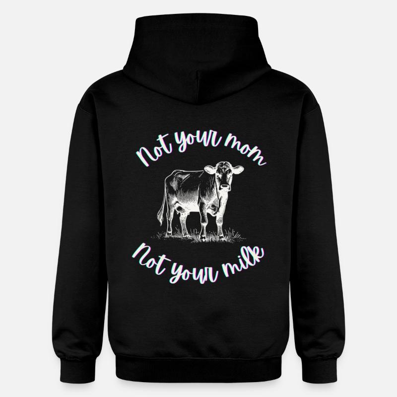 Ni ta mère, ni ton lait - Sweat à capuche Softstyle® Gildan Unisexe - noir