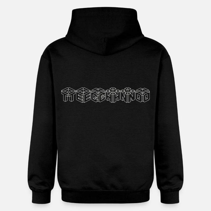 techno1 - Sweat à capuche Softstyle® Gildan Unisexe - noir