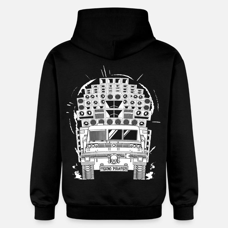 Tekno Pirates - Sweat à capuche Softstyle® Gildan Unisexe - noir