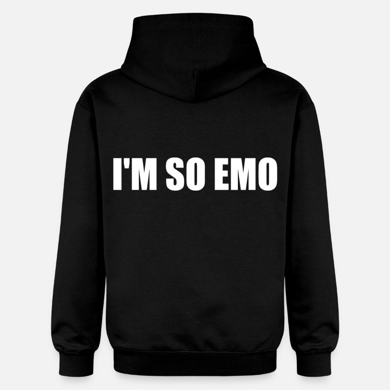 Im so emo - Sweat à capuche Softstyle® Gildan Unisexe - noir