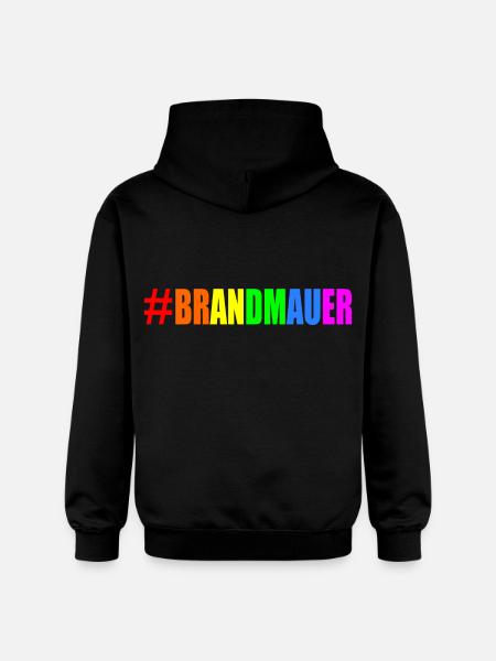 brandmauer - Gildan Unisex Softstyle® Midweight Hoodie - Schwarz