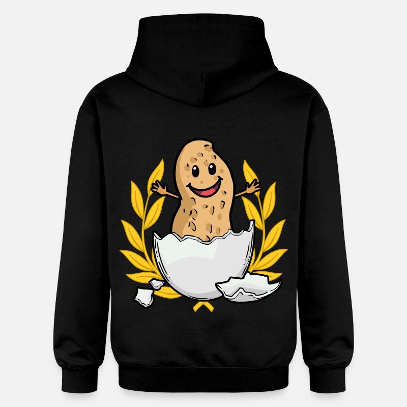 Hourra Cacahuète Naissance Naissance Parents - Sweat à capuche Softstyle® Gildan Unisexe - noir