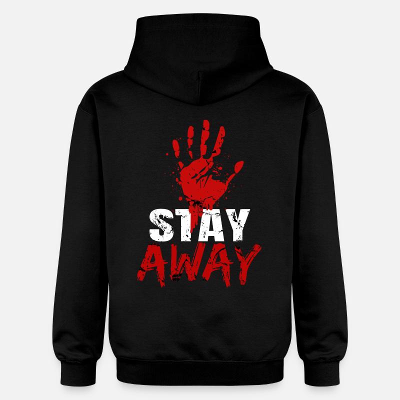 Stay away - Sweat à capuche Softstyle® Gildan Unisexe - noir