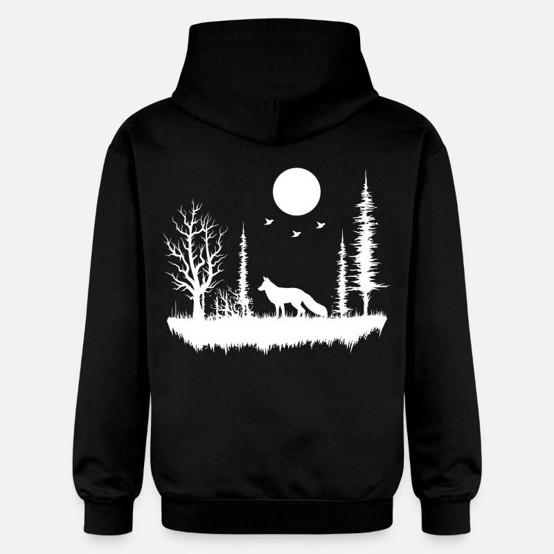 forêt nature nature nature - Sweat à capuche Softstyle® Gildan Unisexe - noir