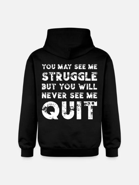 Motivation Quote - Gildan Unisex Softstyle® Midweight Hoodie - black