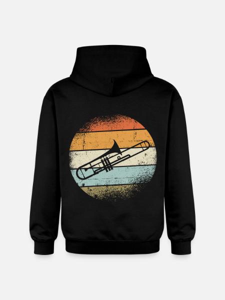 Trombones Instrument - Gildan Unisex Softstyle® Midweight Hoodie - black