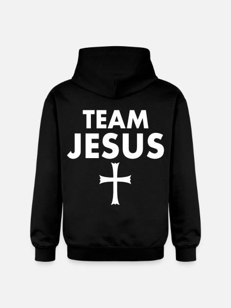 Team jesus cross - Gildan Unisex Softstyle® Midweight Hoodie - black