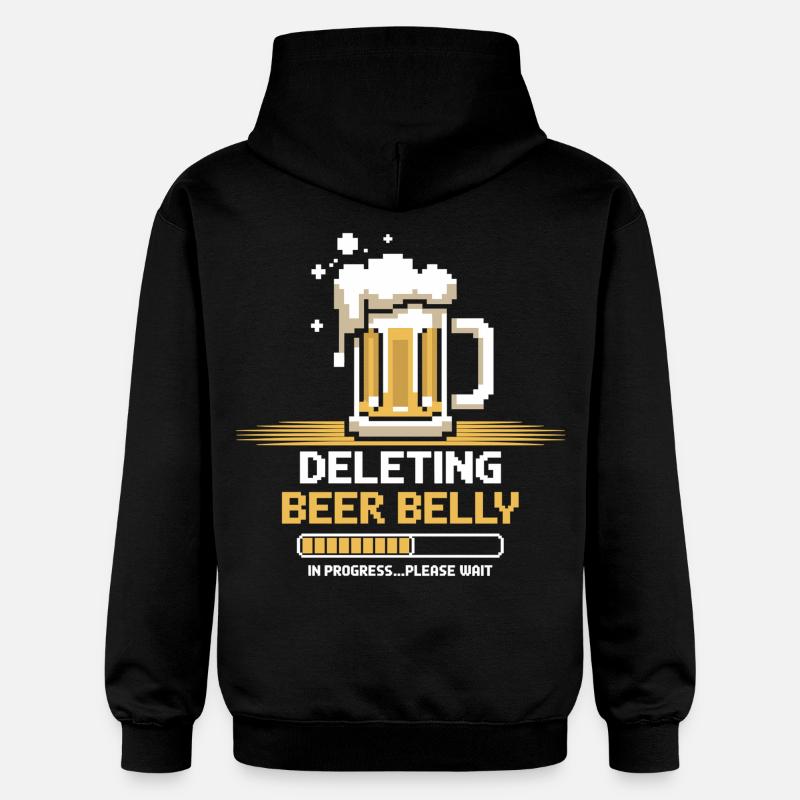 Progrès : Poitrine de bière claire - Sweat à capuche Softstyle® Gildan Unisexe - noir