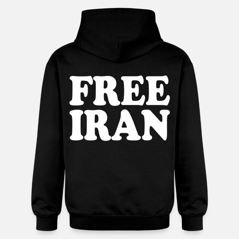Free iran - Sweat à capuche Softstyle® Gildan Unisexe - noir
