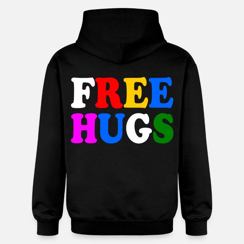 Free hugs - Sweat à capuche Softstyle® Gildan Unisexe - noir
