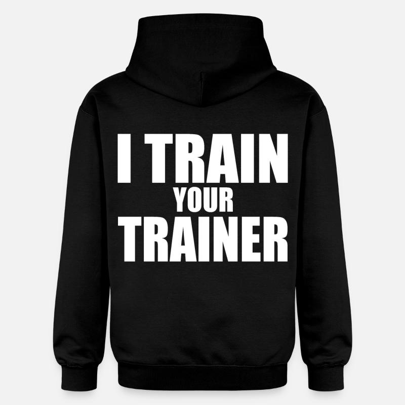 I train your trainer - Sweat à capuche Softstyle® Gildan Unisexe - noir