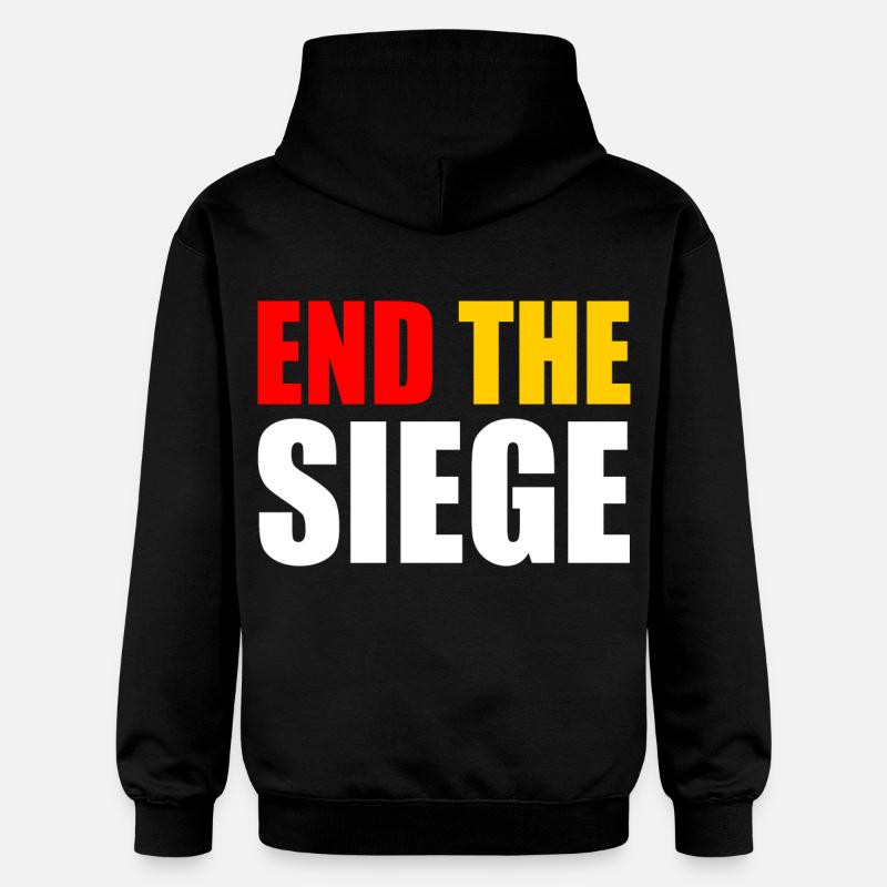 End the siege - Sweat à capuche Softstyle® Gildan Unisexe - noir