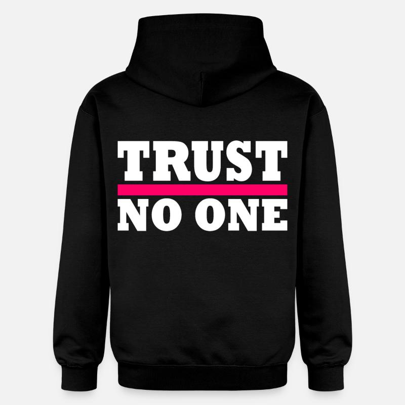 Trust no one - Sweat à capuche Softstyle® Gildan Unisexe - noir