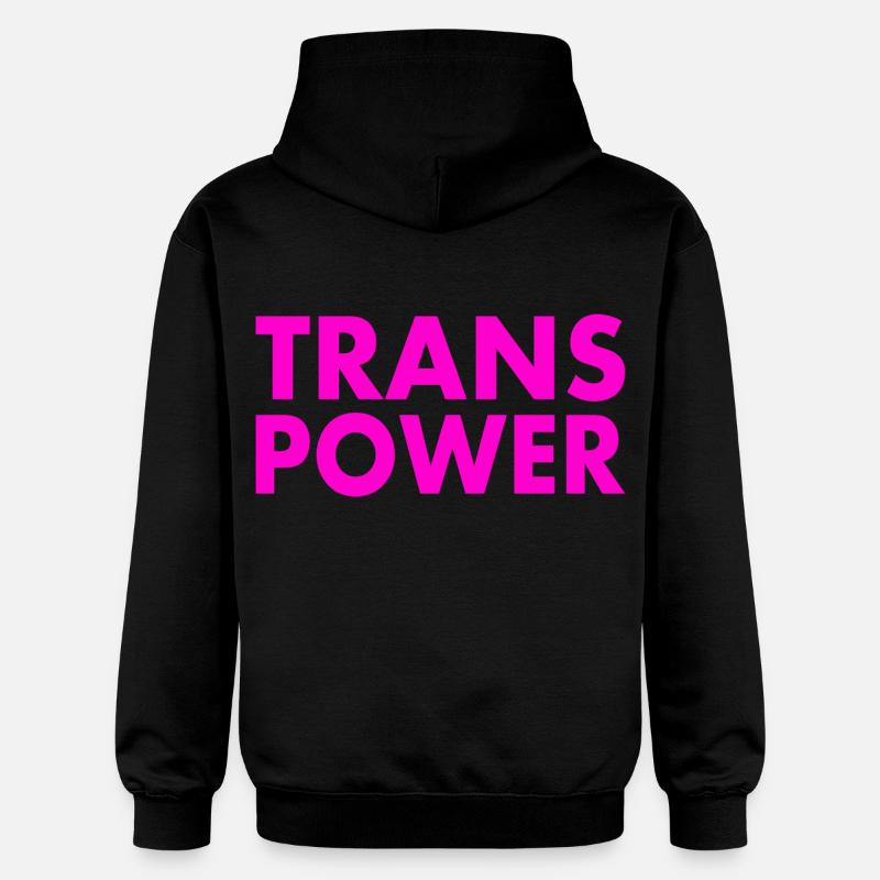 Trans power - Sweat à capuche Softstyle® Gildan Unisexe - noir