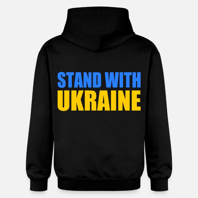 stand with ukraine - Sweat à capuche Softstyle® Gildan Unisexe - noir