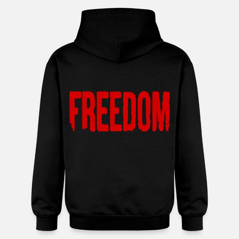 Freedom - Sweat à capuche Softstyle® Gildan Unisexe - noir