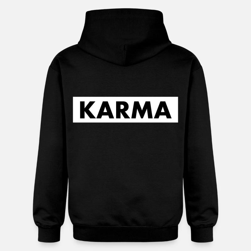 Karma - Sweat à capuche Softstyle® Gildan Unisexe - noir