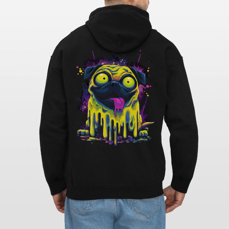 Carlin psychédélique trippant Style de graffiti coloré Sweat à capuche Softstyle® Gildan Unisexe