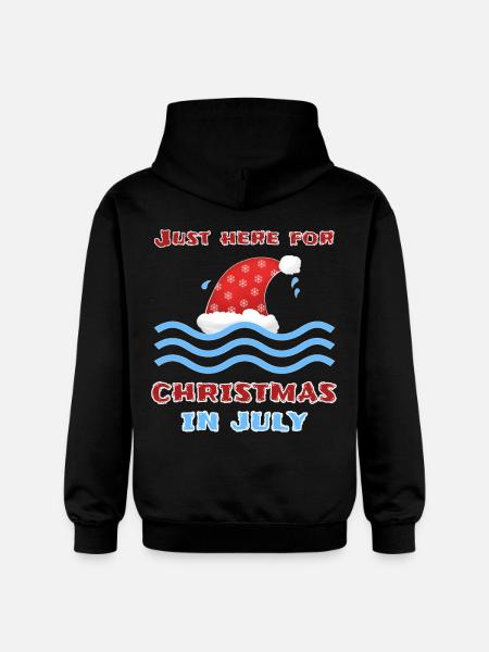 Christmas in July - Gildan Unisex Softstyle® Midweight Hoodie - black