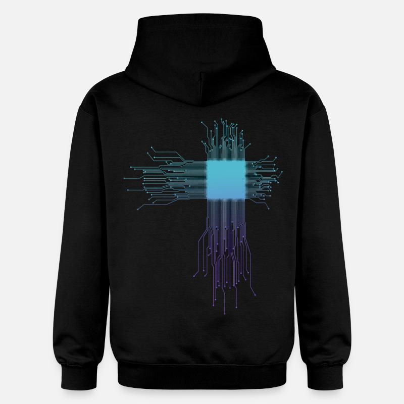 Electronics Technician Computer Scientist Gift - Gildan Unisex Softstyle® Midweight Hoodie - black