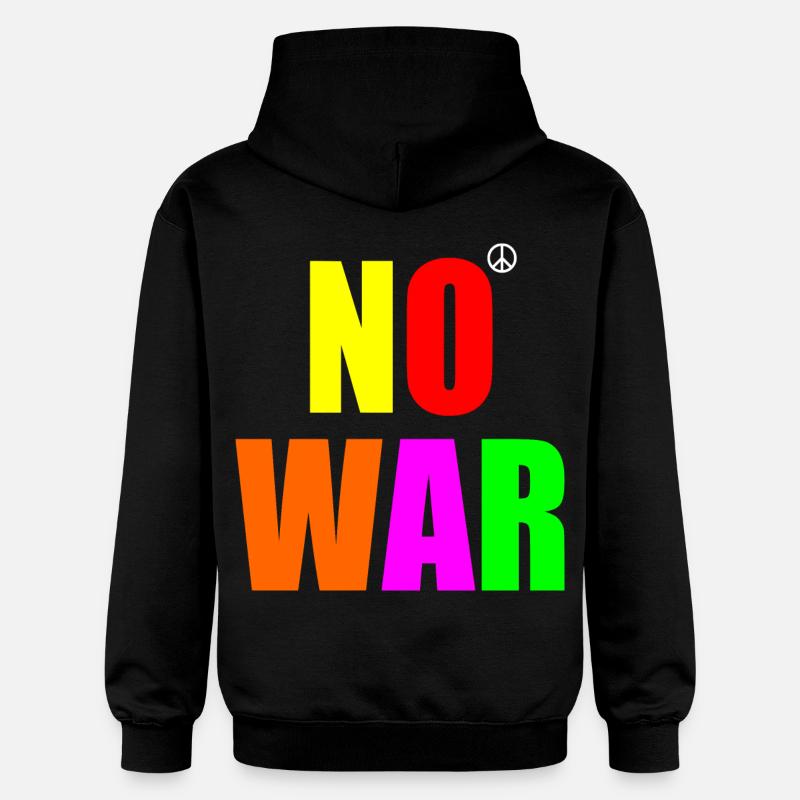 No war - Sweat à capuche Softstyle® Gildan Unisexe - noir