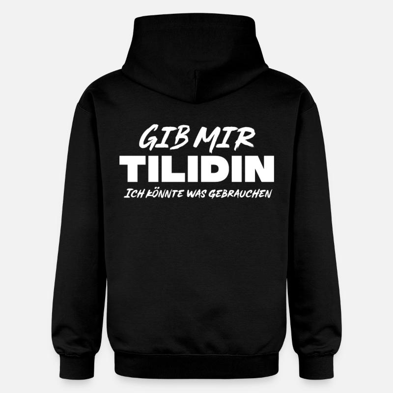 Tilidin Spruch - Gildan Unisex Softstyle® Midweight Hoodie - Schwarz