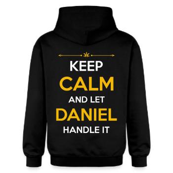 Daniel Nom Cadeau - Sweat à capuche Softstyle® Gildan Unisexe - noir - Dos - Nik (191cm)