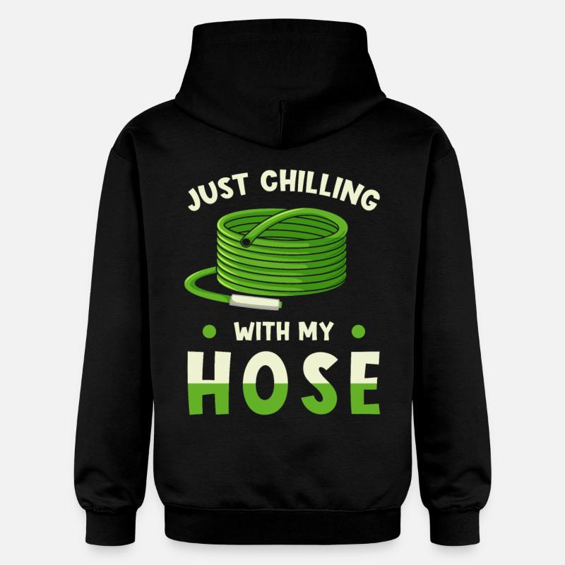 Garten Gärtner Spruch lustig - Gildan Unisex Softstyle® Midweight Hoodie - Schwarz