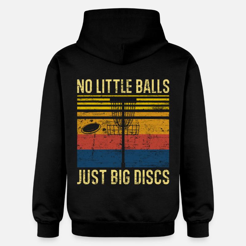 Disc Golf Retro - Sweat à capuche Softstyle® Gildan Unisexe - noir