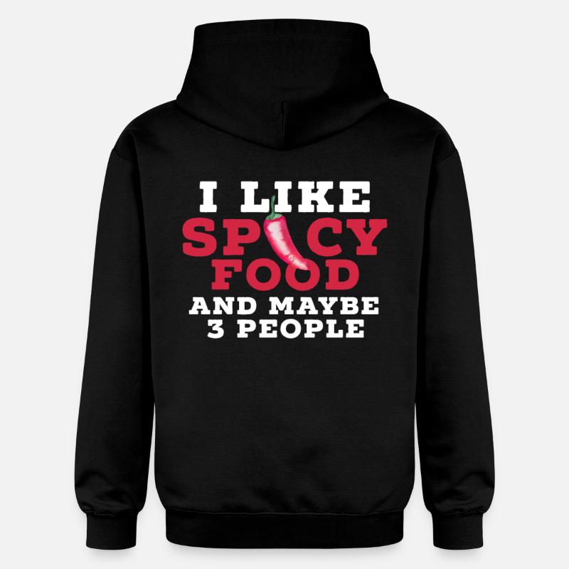Scharfes Essen Küche Chilli - Gildan Unisex Softstyle® Midweight Hoodie - Schwarz