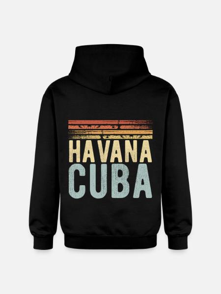 Havana Cuba - Gildan Unisex Softstyle® Midweight Hoodie - black