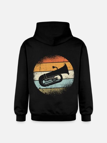 tuba - Gildan Unisex Softstyle® Midweight Hoodie - black