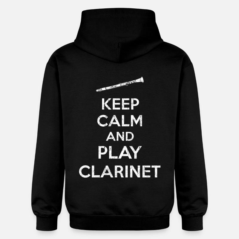 Clarinette rengaine - Sweat à capuche Softstyle® Gildan Unisexe - noir