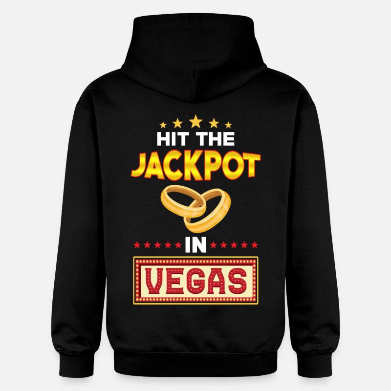 Mariage à Las Vegas - Sweat à capuche Softstyle® Gildan Unisexe - noir