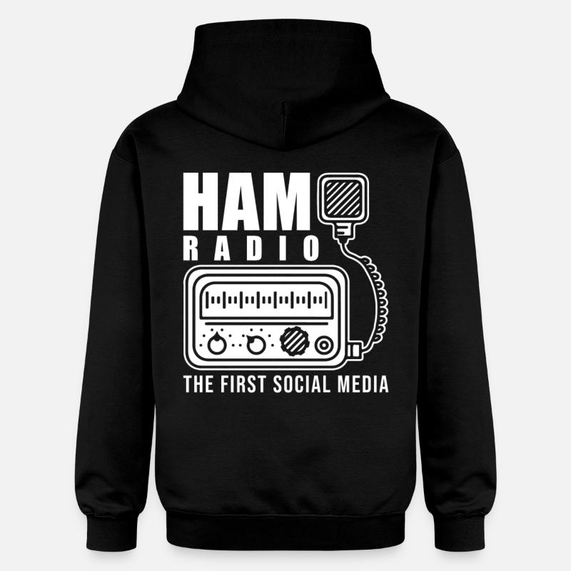 Radioamateur - Sweat à capuche Softstyle® Gildan Unisexe - noir