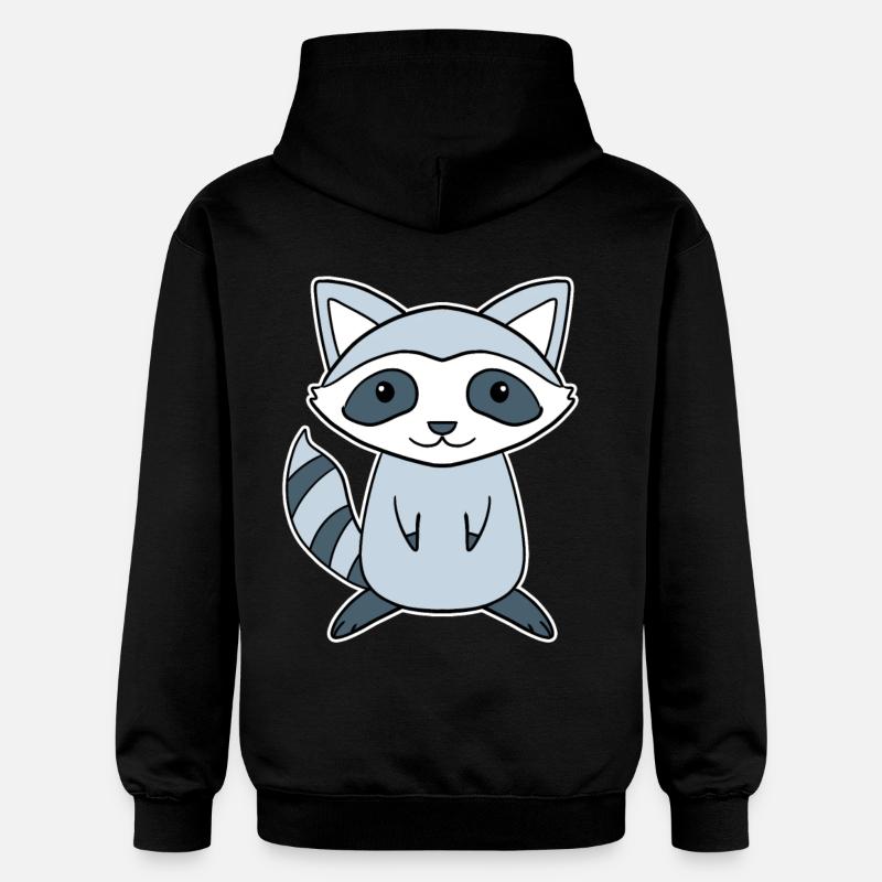 Raton laveur - Sweat à capuche Softstyle® Gildan Unisexe - noir